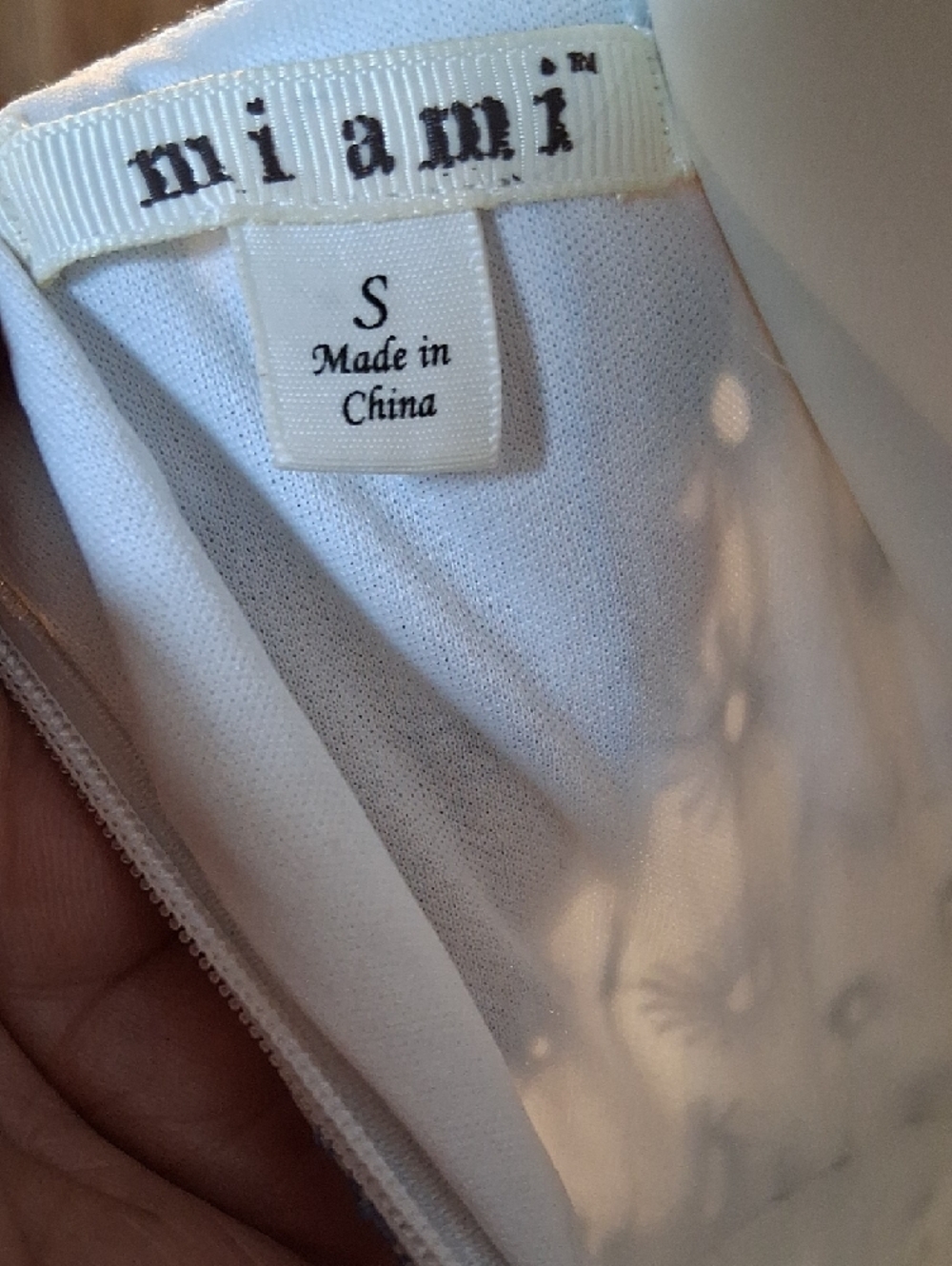 miami White and Blue High-Low Sundress - Picture 3 of 9